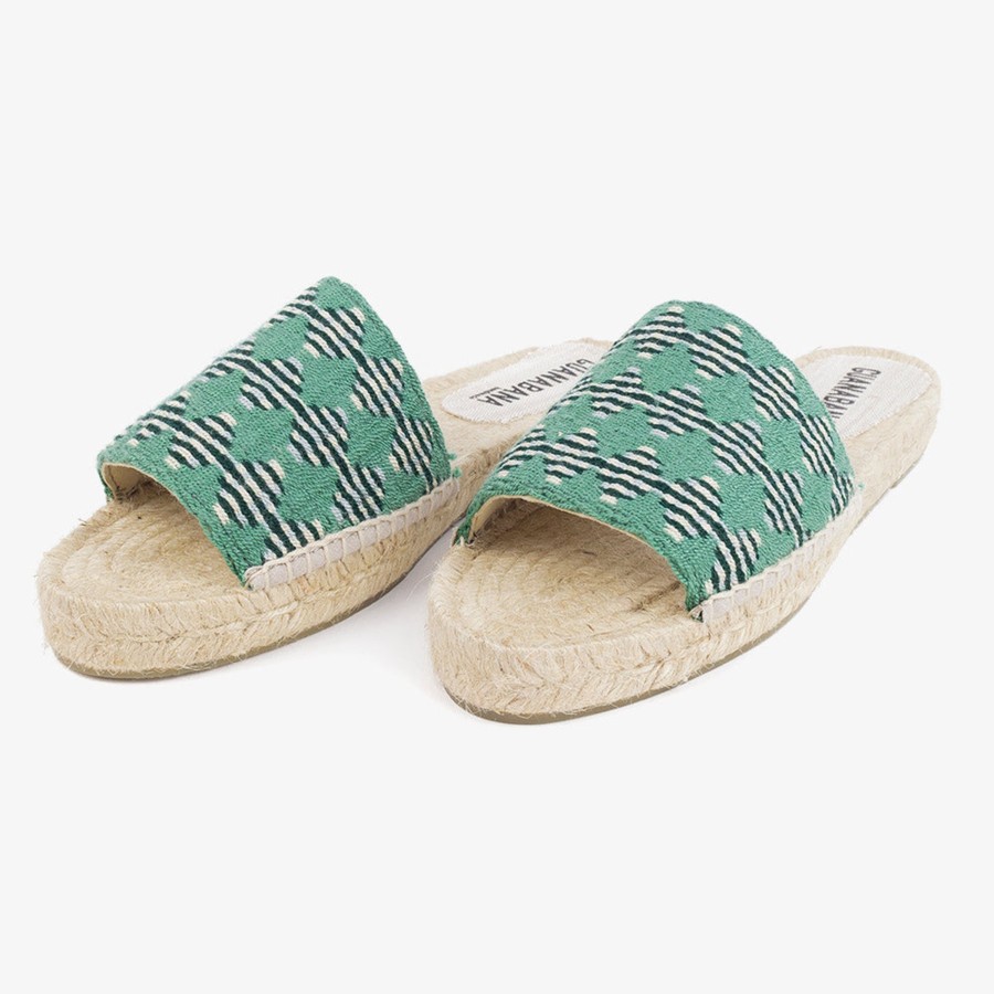 Frau MYMARINI | Woven Slip On Aqua