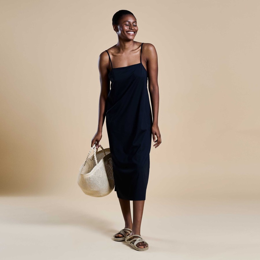 Frau MYMARINI Kleider | Slip Dress Line Black