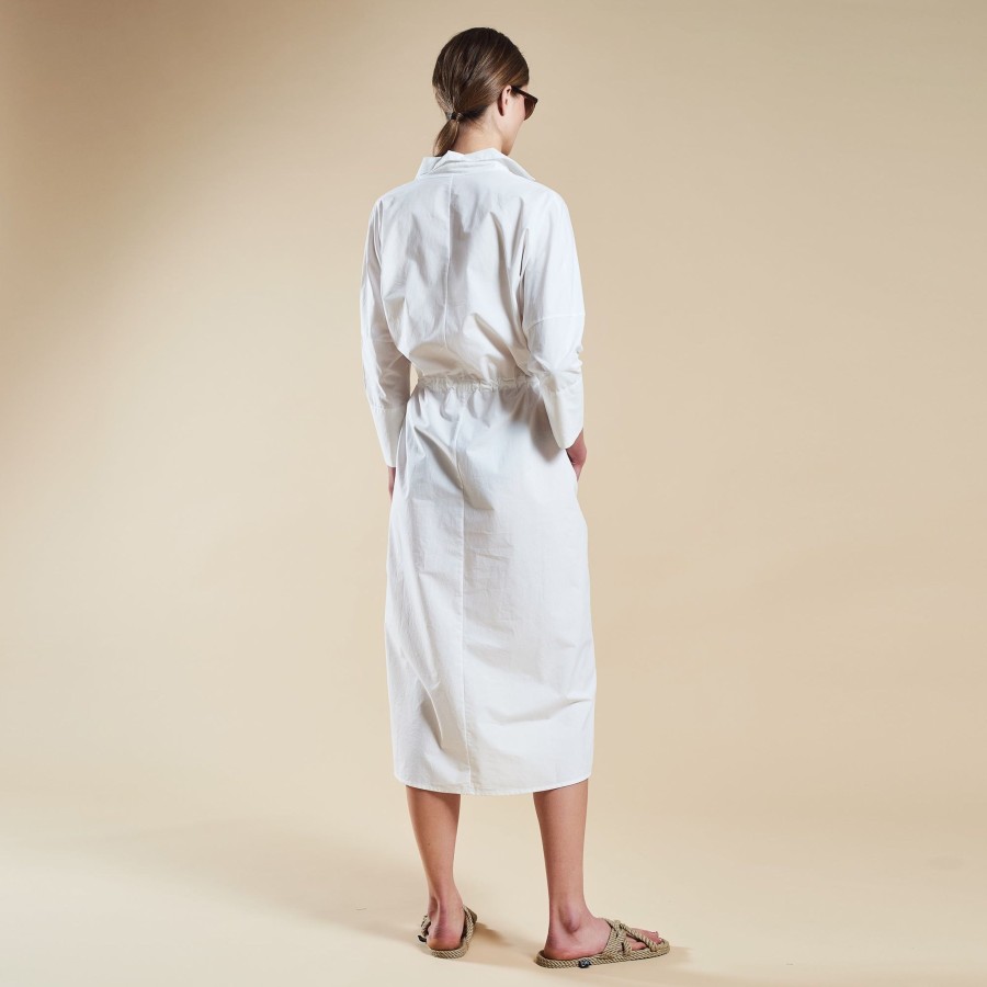 Frau MYMARINI Kleider | Big Shirt Dress Classic White Classic-White