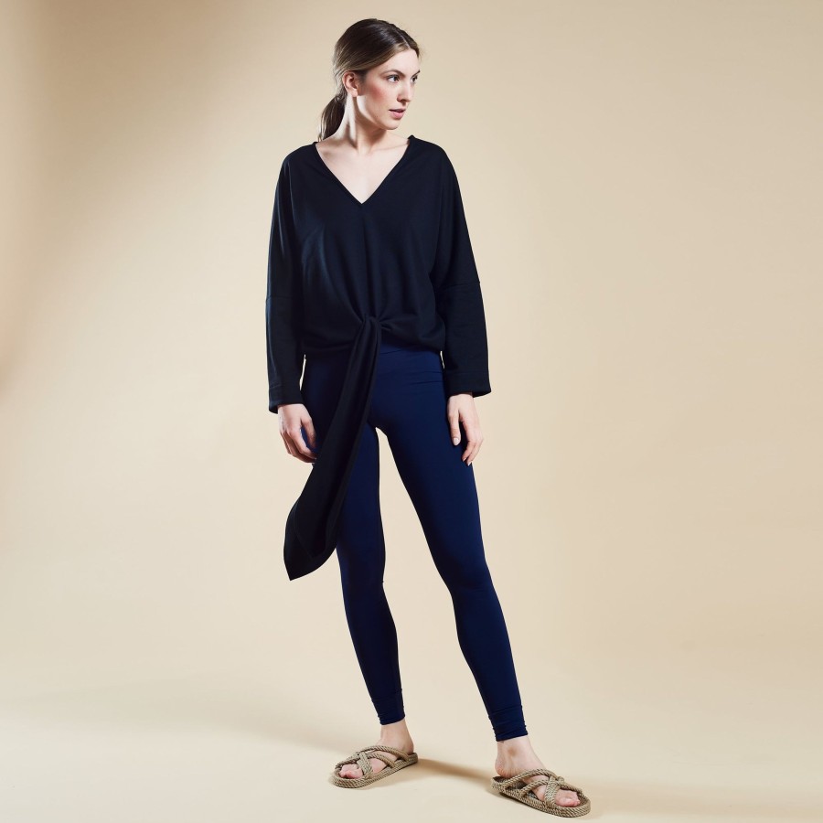 Frau MYMARINI Loungewear | Island Blouse Black