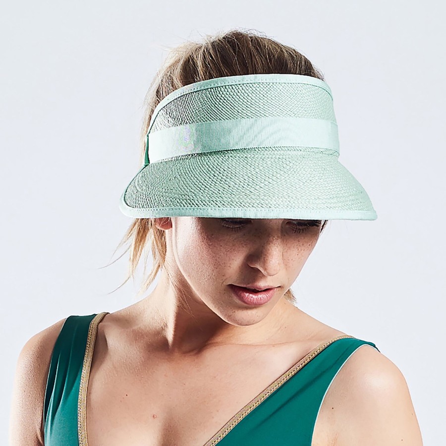 Frau MYMARINI Hute | Straw Sun Visor Mint