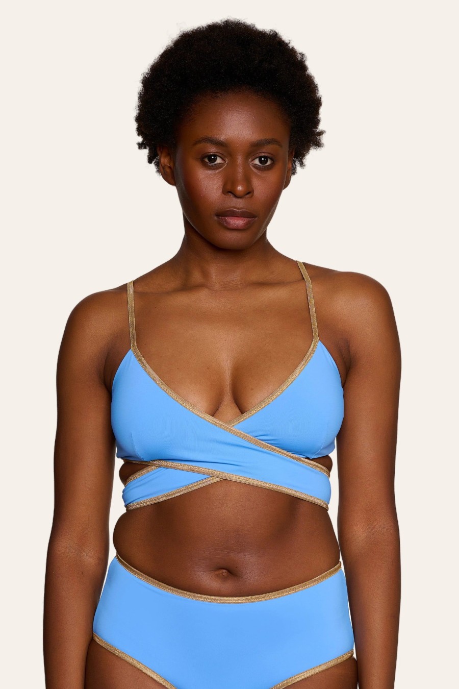 Frau MYMARINI Bikinis | Wrap Top Shine 24